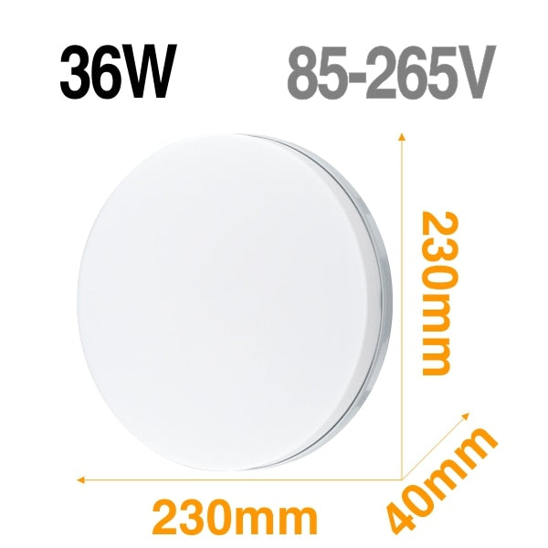 LED panneau lampe LED plafonnier 48W 36W 24W 18W 13W 9W 6W vers le bas de la lumière monté en Surface ca 85-265V lampe moderne pour l'éclairage à la maison