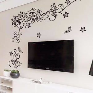 Décalcomettes murales d'art tendance | Autocollants muraux/Stickers muraux en fleurs romantiques de mode pour décoration de maison, papier peint 3D, livraison gratuite, diy bricolage
