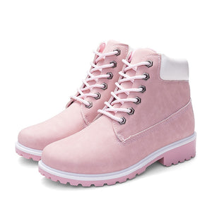 Winter Shoes Women Flat Heel Boots