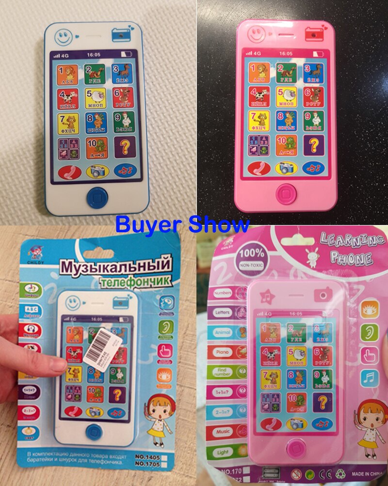 Langue russe enfants téléphone jouets enfants éducatifs Simulation musique téléphone Mobile jouet téléphone jouet cadeau pour enfants bébé téléphone