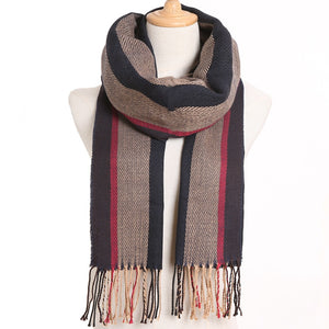[VIANOSI] 2020 Plaid Winter Scarf Women Warm Foulard Solid Scarves Fashion Casual Scarfs Cashmere Bufandas Hombre