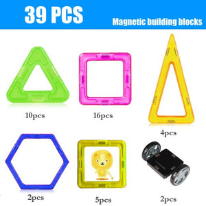30-180pcs/Set Mini Magnet Building Construction Designer DIY Educational Blocks Games Blocks Magnetic Toys For kids