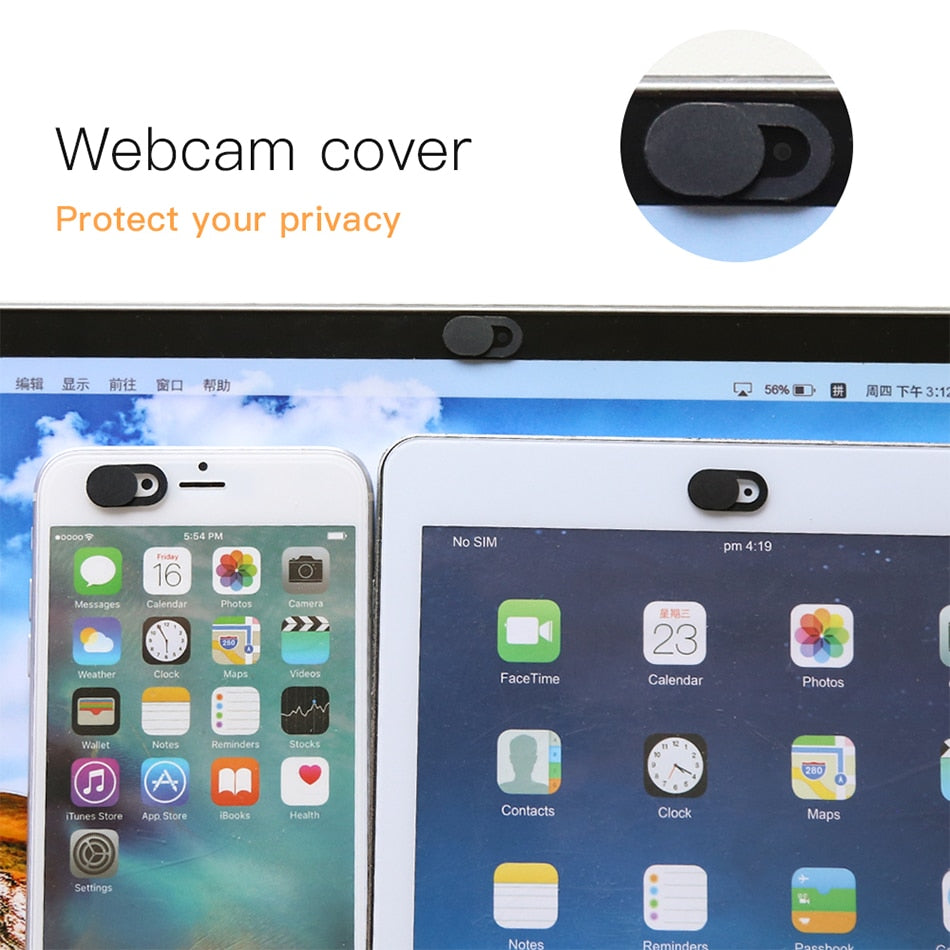 ! Accézz WebCam couverture obturateur aimant curseur en plastique pour iPhone Web ordinateur portable pour iPad tablette caméra téléphone portable autocollant de confidentialité
