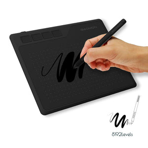GAOMON S620 Tablette Graphique 6,5x4 Pouces de Sensibilité à la Pression de Niveau 8192 avec Stylet Passif et 4 Touches de raccourcis pour Dessiner et Jouer OSU