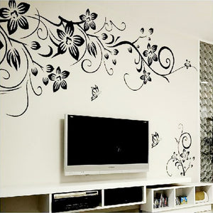 Décalcomettes murales d'art tendance | Autocollants muraux/Stickers muraux en fleurs romantiques de mode pour décoration de maison, papier peint 3D, livraison gratuite, diy bricolage