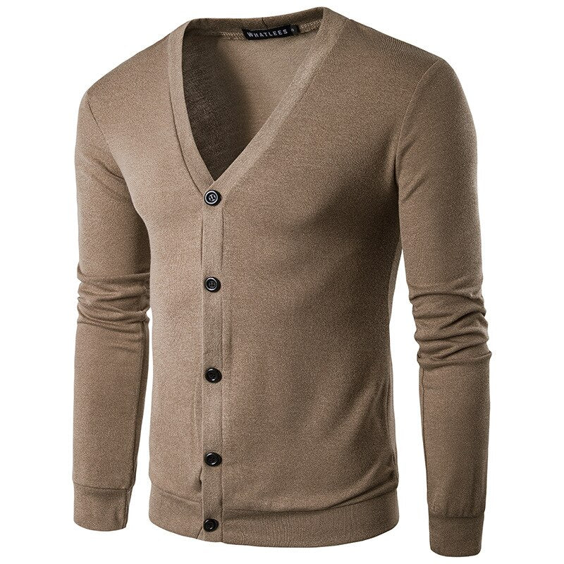 Fashion men Sweater jacket Autumn winter thin Casual knit coat mens Solid color slim Cardigan New Male Single-breasted outerwear