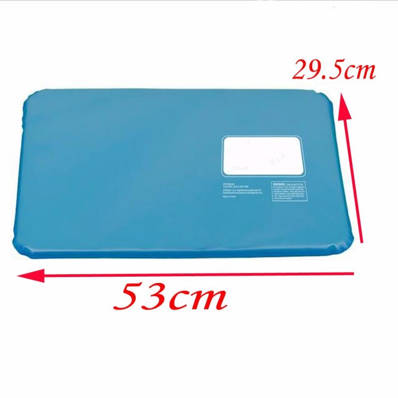 Oreiller froid glacé 1 pièce | Gel, Gel rafraîchissant, tapis d'aide Non-toxique, soulagement des muscles, tapis de couchage, oreillers de voyage, bleu eau pour le cou