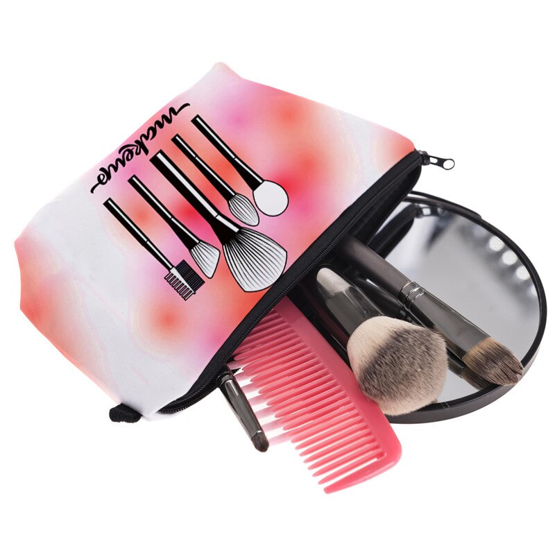 eTya Women Christmas Cosmetic Bag Travel Organizer Beauty Makeup Bag Fashion Women Brand Make Up Wash Pouch Toiletry Bags Case