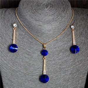 Gold Color Pendants & Necklace Stud Earrings