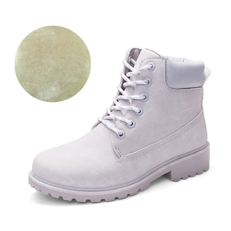 Winter Shoes Women Flat Heel Boots
