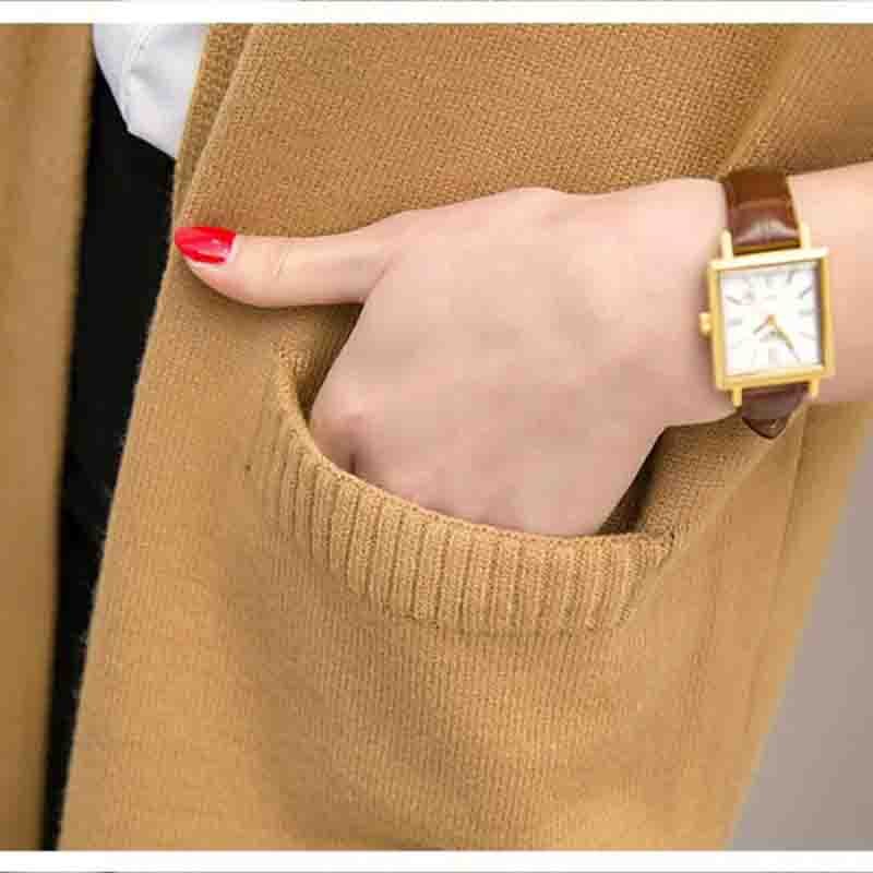 Long Coat Autumn Sleeveless Knitted Vest