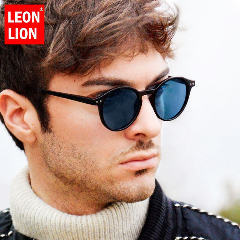 LEONLION-lunettes De soleil rondes Vintage | Clou De riz, lunettes De marque De styliste, lentille d'océan Shopping, 2019