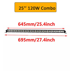 Auxtings Slim LED Light Bar Single Row 7" 13" 20" 25" 32" 38'' inch 90W 120W 150W 180W For SUV 4X4 Off Road LED Work Light Lamp