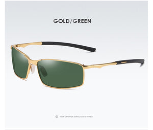 Aoron-lunettes de soleil polarisées pour hommes/femmes | Lunettes de soleil classiques et miroir pour la conduite à l'extérieur, monture métallique, lunettes UV400