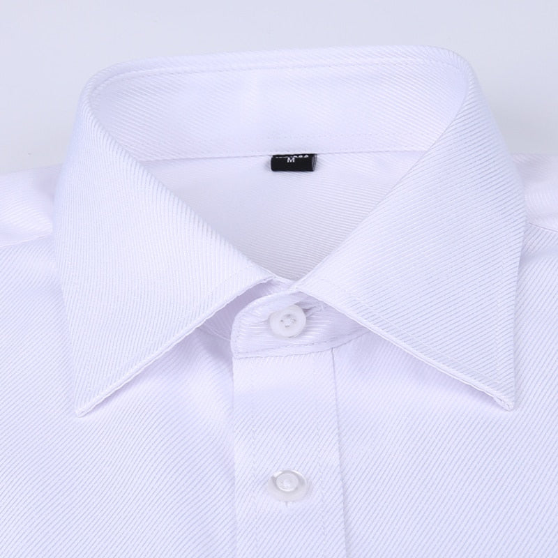 Men French Cufflinks Shirt 2020 New Men's Stripes Shirt Long Sleeve Casual Male Brand Shirts Slim Fit French Cuff Dress Shirts