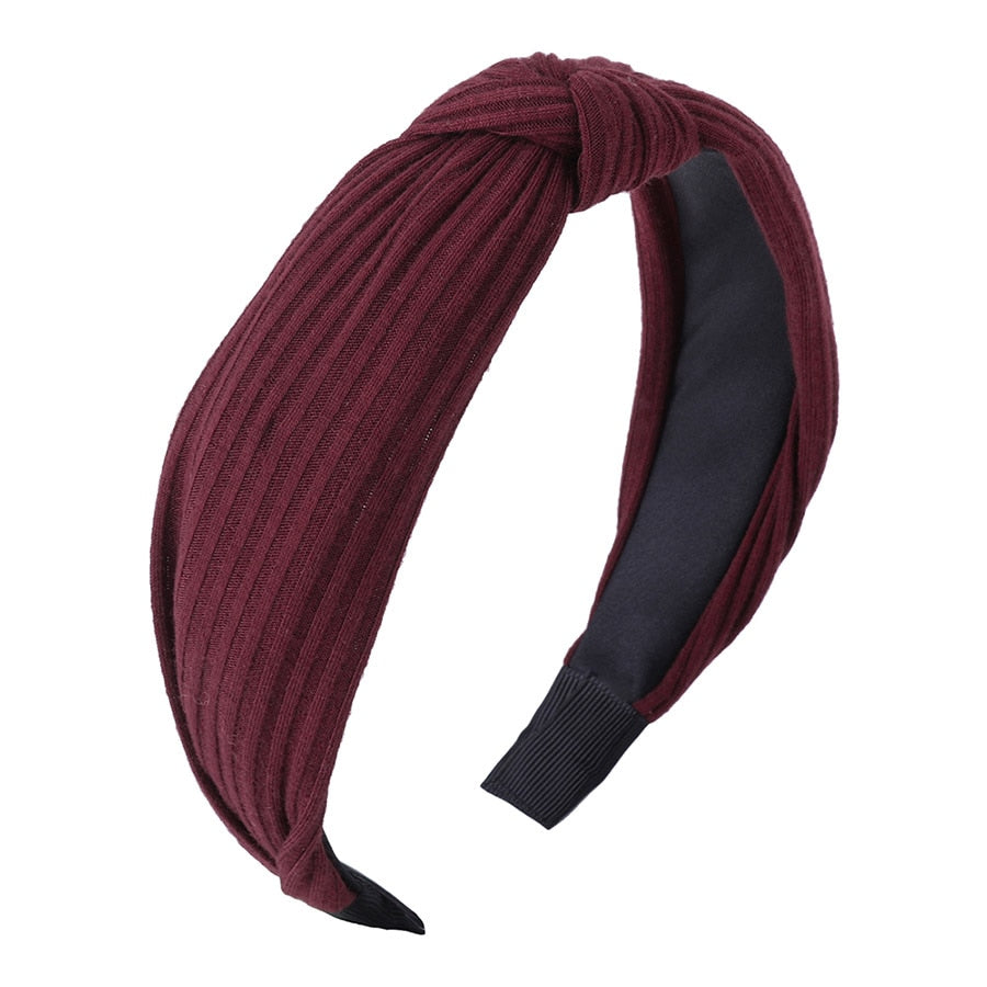 Haimeikang Solid Colors Hair Knotted Hair Band for Women Headbands Hairbands Headwear 2018 New Arrival