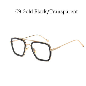 NEW luxury Avengers Tony Stark Style for women Sunglasses Men Square Brand Design Sun Glasses Oculos Retro male iron Man