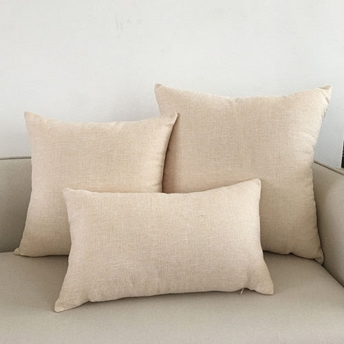 Solid sofa cushion cover 30x50/40x40/45x45/40x60/50x50/55x55/60x60cm decorative throw pillow case cover for car seat chair decor
