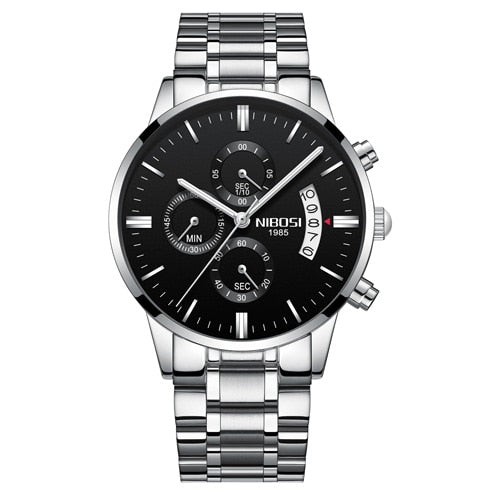 NIBOSI 2020 Mens Watches Top Brand Luxury Men Blue Watch Military Sport Wristwatch Quartz Watch erkek saat Relogio Masculino