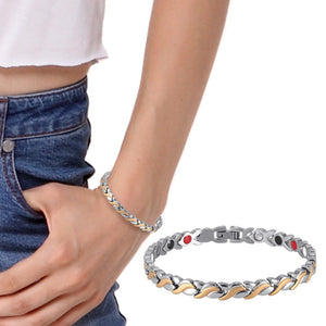 Rainso Magnetic Jewelry Set Hologram Power Necklaces Bracelets Chain & Link Classic Wedding Health Jewellry for Lady / Unisex