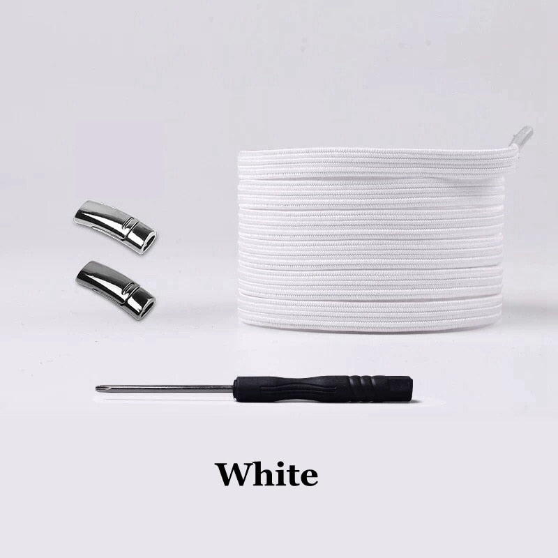 1 Pair Magnetic Shoelaces Elastic No Tie Shoe laces Kids and Adult Flat Sneakers Shoelace Quick Lazy Laces Magnetic Buckle
