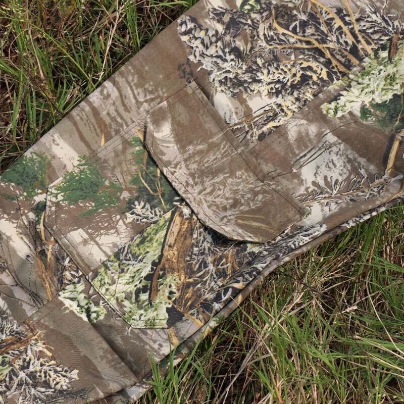 Pantalon de Camouflage bionique extérieur pour hommes coton mince respirant pantalon silencieux tactique militaire chasse Camping pantalon de pêche