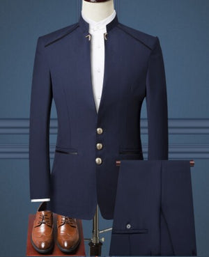 Black Formal Suit Men Blazer Jackets and Pants Fashion Business Mens Suits Size 4XL Wedding Suits for Man 2019