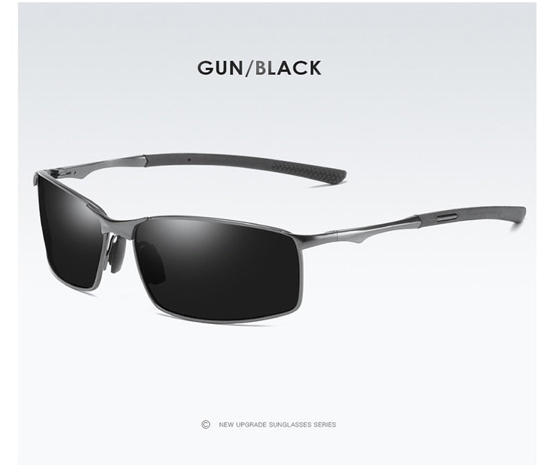 Aoron-lunettes de soleil polarisées pour hommes/femmes | Lunettes de soleil classiques et miroir pour la conduite à l'extérieur, monture métallique, lunettes UV400