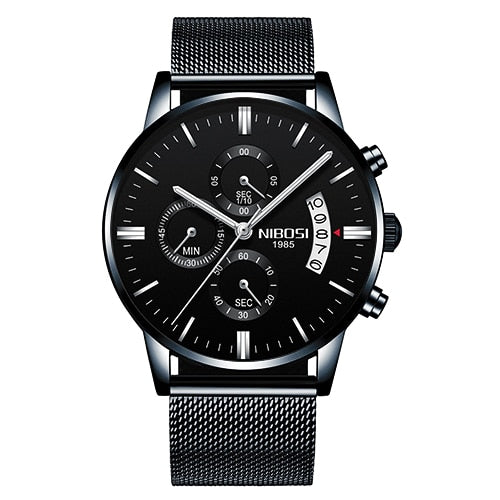 NIBOSI 2020 Mens Watches Top Brand Luxury Men Blue Watch Military Sport Wristwatch Quartz Watch erkek saat Relogio Masculino