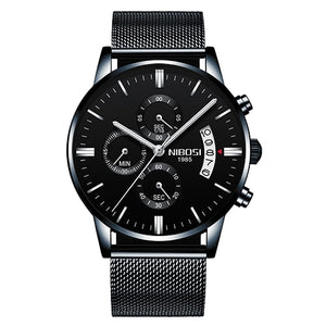 NIBOSI 2020 Mens Watches Top Brand Luxury Men Blue Watch Military Sport Wristwatch Quartz Watch erkek saat Relogio Masculino