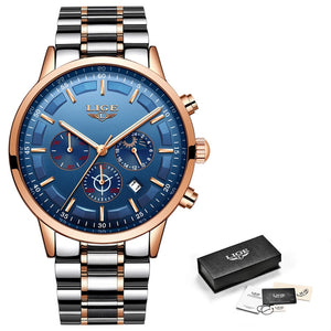 Relojes 2020 Watch Men LIGE Fashion Sport Quartz Clock Mens Watches Top Brand Luxury Business Waterproof Watch Relogio Masculino