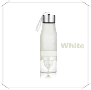 New Xmas Gift 650ml Water Bottle Plastic Fruit Infusion Bottle Infuser Drink Outdoor Sports Juice lemon Portable Kettle