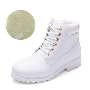 Winter Shoes Women Flat Heel Boots