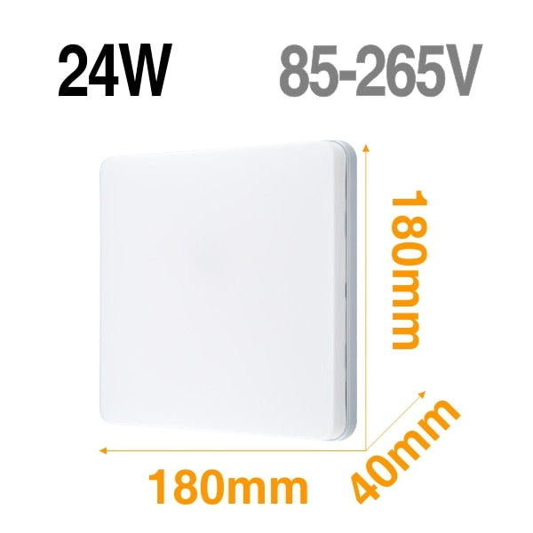 LED panneau lampe LED plafonnier 48W 36W 24W 18W 13W 9W 6W vers le bas de la lumière monté en Surface ca 85-265V lampe moderne pour l'éclairage à la maison