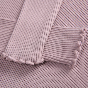 Turtleneck Ruched Women Sweater High Elastic Solid 2020 Fall Winter Fashion Sweater Women Slim Sexy Knitted Pullovers Pink White