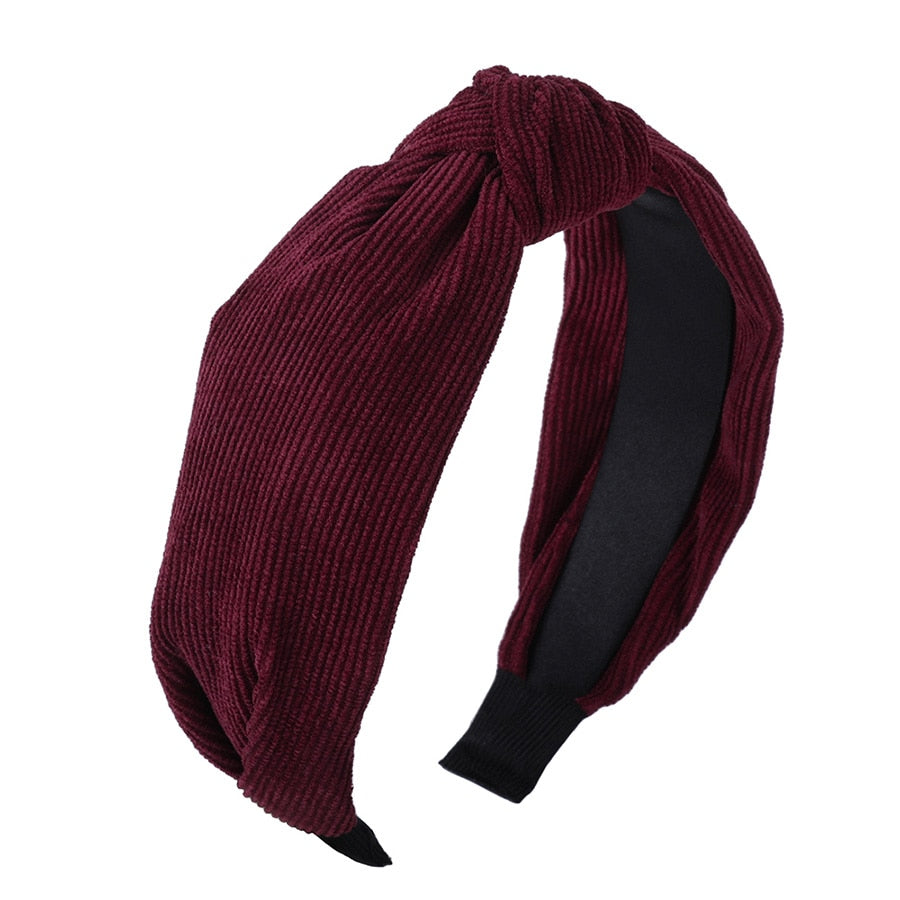 Haimeikang Solid Colors Hair Knotted Hair Band for Women Headbands Hairbands Headwear 2018 New Arrival