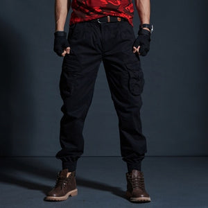 Haute qualité kaki pantalons décontractés hommes militaires tactiques Joggers Camouflage Cargo pantalon multi-poches mode noir armée pantalon