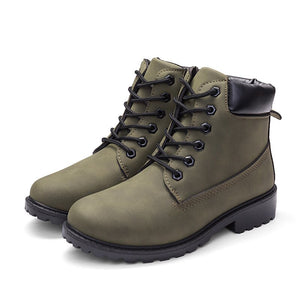 Winter Shoes Women Flat Heel Boots
