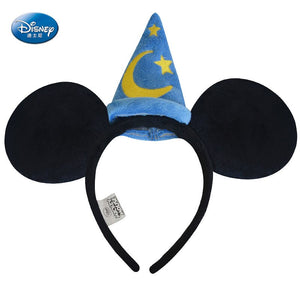 Disney Plush Mickey Mouse Minnie Mickey Disneyland Edition Headdress Hair Bands Princess Head Hoop Girls Toys for children Gift