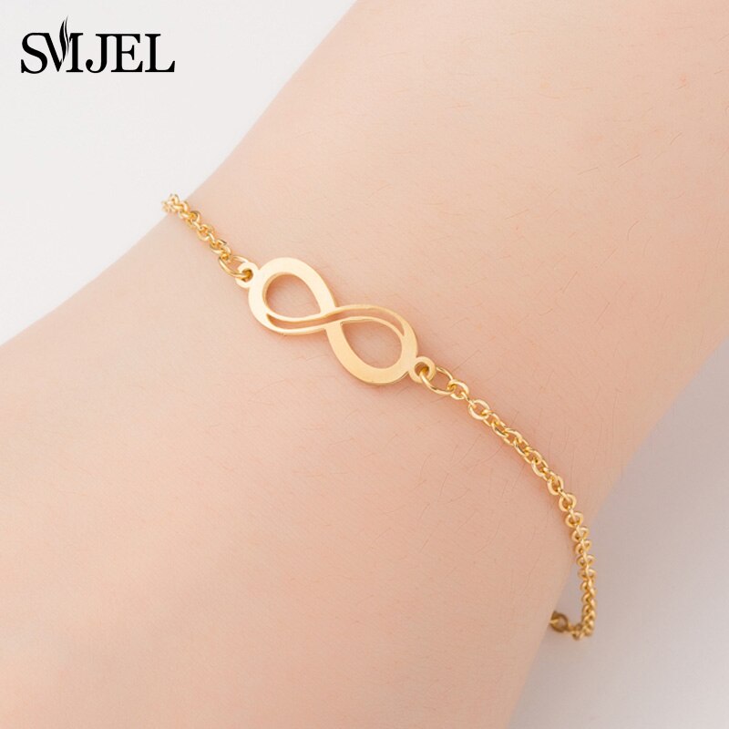 SMJEL Hot Stainless Steel Bracelet for Women Lovely Animal Butterfly Elephant Strand Bracelets Bangles Jewelry Accessories