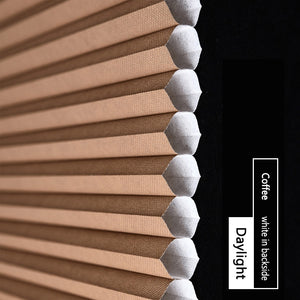 Made-to-Order Blackout Motorized Cellular Shades, Cordless Honeycomb blinds, Remote and Batteries Included
