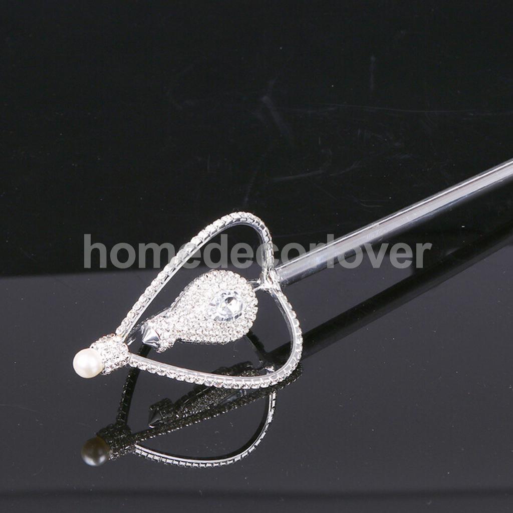 Princess Scepter Wand Fairy Angel Magic Stick Cosplay Party Favor Fancy Dress Up Costume Props Silver