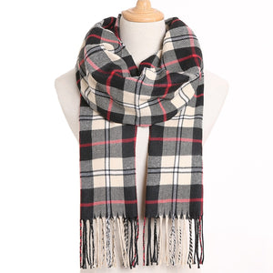 [VIANOSI] 2020 Plaid Winter Scarf Women Warm Foulard Solid Scarves Fashion Casual Scarfs Cashmere Bufandas Hombre