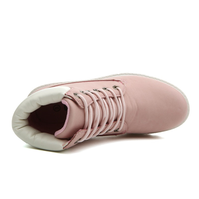 Winter Shoes Women Flat Heel Boots