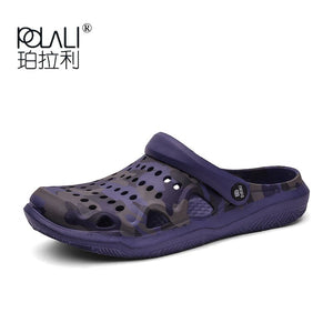 POLALI 2020 New Arrival Men's Clogs Summer Shoes Men Slippers Breathable Non-slip Mules Male Garden Shoes Casual Beach Sandals
