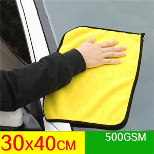 Mling 30x3 0/60CM lavage de voiture serviette en microfibre nettoyage de voiture tissu de séchage ourlet tissu d'entretien de voiture détaillant serviette de lavage de voiture pour Toyota