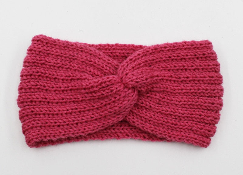 New Knitted Knot Cross Headband for Women Autumn Winter Girls Hair Accessories Headwear Elastic Hair Band Hair Accessories