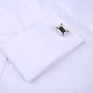 Men French Cufflinks Shirt 2020 New Men's Stripes Shirt Long Sleeve Casual Male Brand Shirts Slim Fit French Cuff Dress Shirts