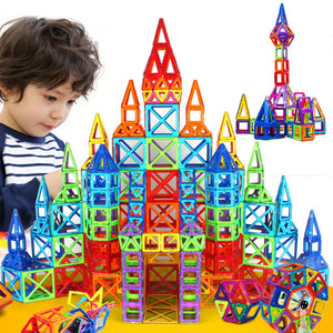 30-180pcs/Set Mini Magnet Building Construction Designer DIY Educational Blocks Games Blocks Magnetic Toys For kids