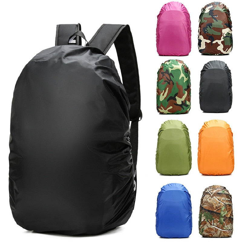 45L Nylon Adult Outdoor Hiking Backpack Rain Cover Shoulder Bag Backpack Raincoat Waterproof Dust Cover for Camping Hiking